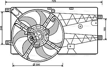 Ava Quality Cooling PE 7548 - Ventola, Raffreddamento motore autozon.pro