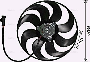 Ava Quality Cooling PE7559 - Ventola, Raffreddamento motore autozon.pro