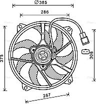 Ava Quality Cooling PE7556 - Ventola, Raffreddamento motore autozon.pro