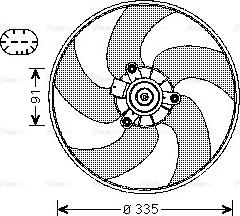 Ava Quality Cooling PE7553 - Ventola, Raffreddamento motore autozon.pro