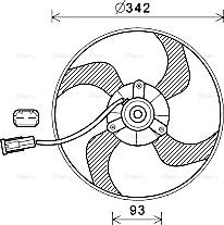 Ava Quality Cooling PE7557 - Ventola, Raffreddamento motore autozon.pro