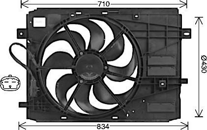 Ava Quality Cooling PE7561 - Ventola, Raffreddamento motore autozon.pro