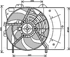 Ava Quality Cooling PE 7539 - Ventola, Raffreddamento motore autozon.pro