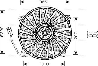 Ava Quality Cooling PE 7535 - Ventola, Raffreddamento motore autozon.pro