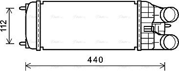 Ava Quality Cooling PEA4361 - Intercooler autozon.pro