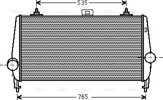 Ava Quality Cooling PEA4338 - Intercooler autozon.pro