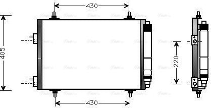 Ava Quality Cooling PEA5209D - Condensatore, Climatizzatore autozon.pro