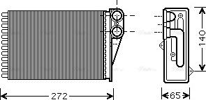 Ava Quality Cooling PEA6292 - Scambiatore calore, Riscaldamento abitacolo autozon.pro