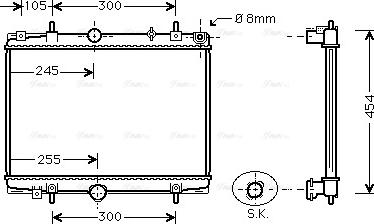 Ava Quality Cooling PEA2198 - Radiatore, Raffreddamento motore autozon.pro