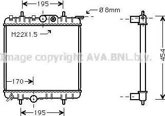 Ava Quality Cooling PEA2188 - Radiatore, Raffreddamento motore autozon.pro