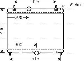 Ava Quality Cooling PEA2358 - Radiatore, Raffreddamento motore autozon.pro