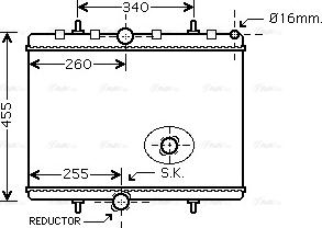 Ava Quality Cooling PEA2314 - Radiatore, Raffreddamento motore autozon.pro