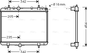 Ava Quality Cooling PEA2330 - Radiatore, Raffreddamento motore autozon.pro