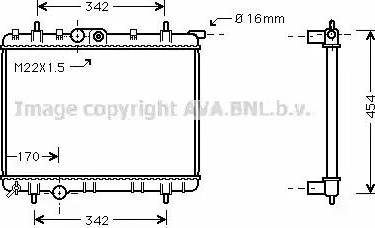 Ava Quality Cooling PEA2248 - Radiatore, Raffreddamento motore autozon.pro