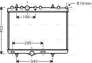 Ava Quality Cooling PEA2255 - Radiatore, Raffreddamento motore autozon.pro