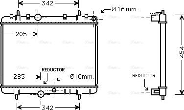 Ava Quality Cooling PEA2280 - Radiatore, Raffreddamento motore autozon.pro