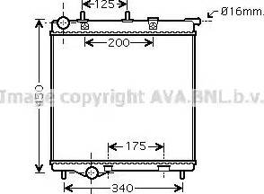 Ava Quality Cooling PEA2288 - Radiatore, Raffreddamento motore autozon.pro