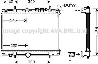 Ava Quality Cooling PEA2234 - Radiatore, Raffreddamento motore autozon.pro