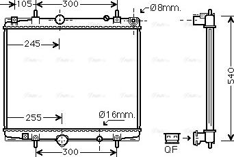 Ava Quality Cooling PEA2237 - Radiatore, Raffreddamento motore autozon.pro