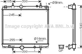 Ava Quality Cooling PEA2274 - Radiatore, Raffreddamento motore autozon.pro