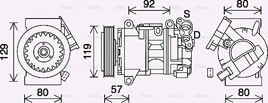 Ava Quality Cooling PEAK408 - Compressore, Climatizzatore autozon.pro