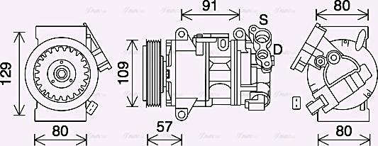 Ava Quality Cooling PEAK407 - Compressore, Climatizzatore autozon.pro