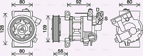 Ava Quality Cooling PEAK418 - Compressore, Climatizzatore autozon.pro