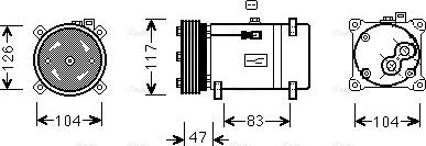 Ava Quality Cooling PEAK066 - Compressore, Climatizzatore autozon.pro