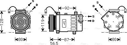 Ava Quality Cooling PEAK036 - Compressore, Climatizzatore autozon.pro