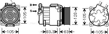 Ava Quality Cooling PEAK306 - Compressore, Climatizzatore autozon.pro