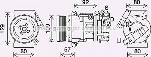 Ava Quality Cooling PEK409 - Compressore, Climatizzatore autozon.pro