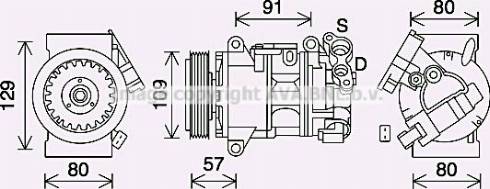 Ava Quality Cooling PEK407 - Compressore, Climatizzatore autozon.pro