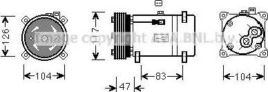 Ava Quality Cooling PE K066 - Compressore, Climatizzatore autozon.pro