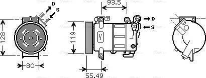 Ava Quality Cooling PE K316 - Compressore, Climatizzatore autozon.pro