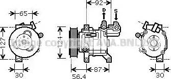 Ava Quality Cooling PE K318 - Compressore, Climatizzatore autozon.pro