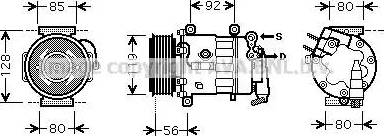 Ava Quality Cooling PE K329 - Compressore, Climatizzatore autozon.pro