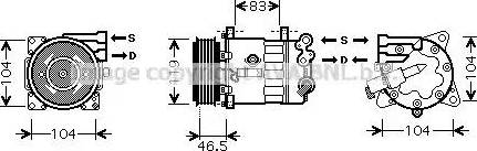 Ava Quality Cooling PE K325 - Compressore, Climatizzatore autozon.pro