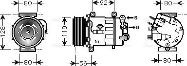 Ava Quality Cooling PE K320 - Compressore, Climatizzatore autozon.pro