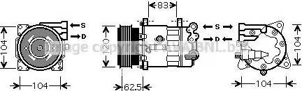 Ava Quality Cooling PE K321 - Compressore, Climatizzatore autozon.pro