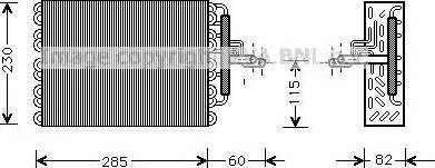 Ava Quality Cooling PE V002 - Evaporatore, Climatizzatore autozon.pro