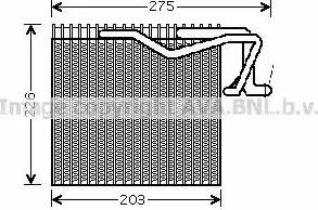 Ava Quality Cooling PE V287 - Evaporatore, Climatizzatore autozon.pro