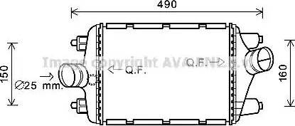 Ava Quality Cooling PR4080 - Intercooler autozon.pro