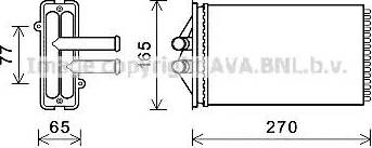 Ava Quality Cooling PR6082 - Scambiatore calore, Riscaldamento abitacolo autozon.pro