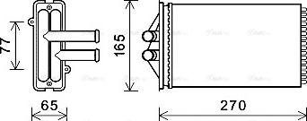 Ava Quality Cooling PRA6082 - Scambiatore calore, Riscaldamento abitacolo autozon.pro