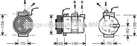 Ava Quality Cooling PR K040 - Compressore, Climatizzatore autozon.pro