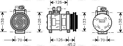 Ava Quality Cooling PR K035 - Compressore, Climatizzatore autozon.pro