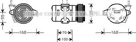 Ava Quality Cooling PR K036 - Compressore, Climatizzatore autozon.pro