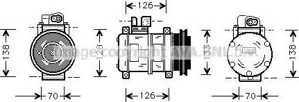 Ava Quality Cooling PR K031 - Compressore, Climatizzatore autozon.pro