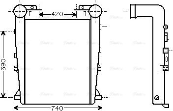 Ava Quality Cooling RE4033 - Intercooler autozon.pro