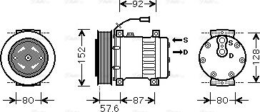 Ava Quality Cooling REAK078 - Compressore, Climatizzatore autozon.pro